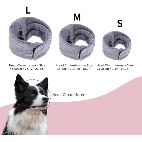 Adjustable Calming Headband for Dogs with Magic Bands, Calming Hood for Dogs Against Anxiety, Keeps them Warm, Ear Protection Purple Light M Adjustable Calming Headband for Dogs with Magic Bands, Calming Hood for Dogs Against Anxiety, Keeps them Warm, Ear Protection Purple Light M