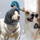 Adjustable Calming Headband for Dogs with Magic Bands, Calming Hood for Dogs Against Anxiety, Keeps them Warm, Ear Protection Purple Light M