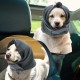 Adjustable Calming Headband for Dogs with Magic Bands, Calming Hood for Dogs Against Anxiety, Keeps them Warm, Ear Protection Purple Light M