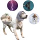 Adjustable Calming Headband for Dogs with Magic Bands, Calming Hood for Dogs Against Anxiety, Keeps them Warm, Ear Protection Purple Light M