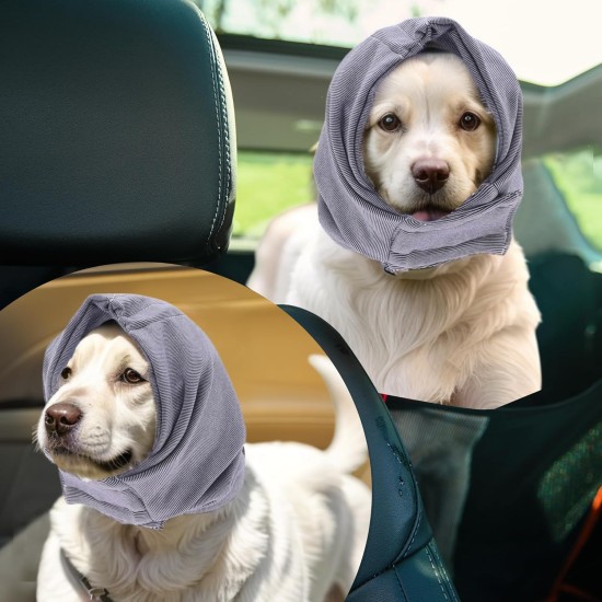 Adjustable Calming Headband for Dogs with Magic Bands, Calming Hood for Dogs Against Anxiety, Keeps them Warm, Ear Protection Purple Light M Adjustable Calming Headband for Dogs with Magic Bands, Calming Hood for Dogs Against Anxiety, Keeps them Warm, Ear Protection Purple Light M