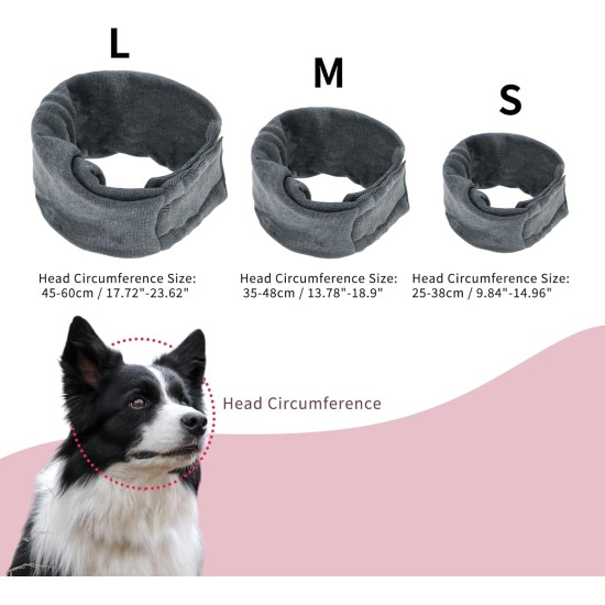 Adjustable Dog Calming Band with Velcro Straps for Bathing Small Grey Adjustable Dog Calming Band with Velcro Straps for Bathing Small Grey