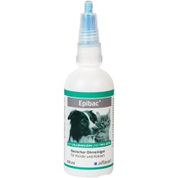 Alfavet Epibac Basic Very Mild Ear Cleaner for Dogs and Cats with Chlorhexidine and Tris-EDTA 100ml