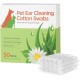 Aomig Dog Cotton Buds Pack of 50 Ear Cleaning for Dogs Ear Cleaner with Ear Drops Ear Cleaning Sticks Pets 8 cm Dog Ear Cleaner Cotton Buds Pet Ears for Pets Dogs Cats Aomig Dog Cotton Buds Pack of 50 Ear Cleaning for Dogs Ear Cleaner with Ear Drops Ear Cleaning Sticks Pets 8 cm Dog Ear Cleaner Cotton Buds Pet Ears for Pets Dogs Cats