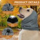Aomig Earmuffs for Dogs, Dog Hat, Pet Dogs, Hearing Protection, Adjustable Ear Flap for Dogs with Stretch Bands, Dog Head Wrap, Neck Warmer, Dog Ear Protection, Hearing Protection for Dogs (Grey, S) Aomig Earmuffs for Dogs, Dog Hat, Pet Dogs, Hearing Protection, Adjustable Ear Flap for Dogs with Stretch Bands, Dog Head Wrap, Neck Warmer, Dog Ear Protection, Hearing Protection for Dogs (Grey, S)