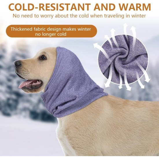 Aomig Earmuffs for Dogs, Dog Hat, Pet Dogs, Hearing Protection, Adjustable Ear Flap for Dogs with Stretch Bands, Dog Head Wrap, Neck Warmer, Dog Ear Protection, Hearing Protection for Dogs (Grey, S) Aomig Earmuffs for Dogs, Dog Hat, Pet Dogs, Hearing Protection, Adjustable Ear Flap for Dogs with Stretch Bands, Dog Head Wrap, Neck Warmer, Dog Ear Protection, Hearing Protection for Dogs (Grey, S)