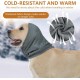 Aomig Earmuffs for Dogs, Dog Hat, Pet Dogs, Hearing Protection, Adjustable Ear Flap for Dogs with Stretch Bands, Dog Head Wrap, Neck Warmer, Dog Ear Protection, Hearing Protection for Dogs (Grey, L)