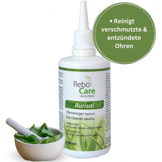 Aurisal Natural Ear Cleaner 100 ml for Dogs, Cats & Pets: Soothing Aloe Vera, Effective for Pollution, Easy to Use with Applicator Aurisal Natural Ear Cleaner 100 ml for Dogs, Cats & Pets: Soothing Aloe Vera, Effective for Pollution, Easy to Use with Applicator