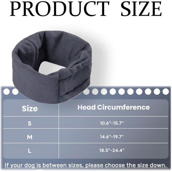 BWOOOWE Ear Protection for Dogs, Soothing Earmuffs for Dogs, Dog Scarf for Neck, Earmuffs, Forces for Anxiety Relief and Calming (Pessimistic, L) BWOOOWE Ear Protection for Dogs, Soothing Earmuffs for Dogs, Dog Scarf for Neck, Earmuffs, Forces for Anxiety Relief and Calming (Pessimistic, L)