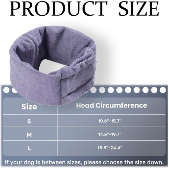 BWOOOWE Ear Protection for Dogs, Soothing Earmuffs for Dogs, Dog Scarf for Neck, Earmuffs, Forces for Anxiety Relief and Calming (Pessimistic, L) BWOOOWE Ear Protection for Dogs, Soothing Earmuffs for Dogs, Dog Scarf for Neck, Earmuffs, Forces for Anxiety Relief and Calming (Pessimistic, L)