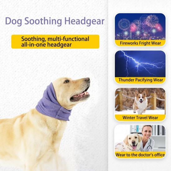 BWOOOWE Ear Protection for Dogs, Soothing Earmuffs for Dogs, Dog Scarf for Neck, Earmuffs, Forces for Anxiety Relief and Calming (Pessimistic, L) BWOOOWE Ear Protection for Dogs, Soothing Earmuffs for Dogs, Dog Scarf for Neck, Earmuffs, Forces for Anxiety Relief and Calming (Pessimistic, L)