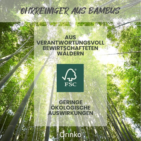 Bamboo Ear Cleaner - Sustainable Oriculi Set (6 Pieces) for Gentle & Environmentally Friendly Ear Cleaning Bamboo Ear Cleaner - Sustainable Oriculi Set (6 Pieces) for Gentle & Environmentally Friendly Ear Cleaning