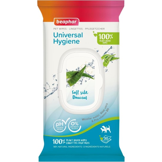 Beaphar 30 x Ears & Eyes Wipes for Dogs and Cats Beaphar 30 x Ears & Eyes Wipes for Dogs and Cats