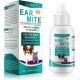 Bodiiwuliu 22 ml Pet Ear Mite Cleaning Solution, Pet Ear Mite Cleaning and Protection 2-in-1, Ear Cleaner, Against Bad Odours, Itching, Restores Hearing Comfort for Pets