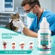 Bodiiwuliu 22 ml Pet Ear Mite Cleaning Solution, Pet Ear Mite Cleaning and Protection 2-in-1, Ear Cleaner, Against Bad Odours, Itching, Restores Hearing Comfort for Pets