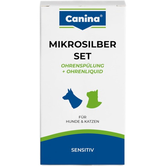 Canina 74262 2 Micro Silver Set (Ear Liquid, Ear Wash), 50 ml (Pack of 2) Canina 74262 2 Micro Silver Set (Ear Liquid, Ear Wash), 50 ml (Pack of 2)