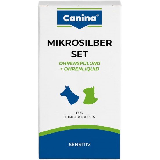 Canina 74262 2 Micro Silver Set (Ear Liquid, Ear Wash), 50 ml (Pack of 2) Canina 74262 2 Micro Silver Set (Ear Liquid, Ear Wash), 50 ml (Pack of 2)
