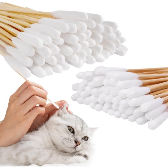 Cotton Buds for Dogs, Ear Cleaning for Dogs, Pack of 100 Pet Ear Cleaners, Ear Sticks, Dog Ear Cleaner, Cotton Buds for Dogs, Cats, Horses, Teeth Cleaning, Ear Cleaning Cotton Buds for Dogs, Ear Cleaning for Dogs, Pack of 100 Pet Ear Cleaners, Ear Sticks, Dog Ear Cleaner, Cotton Buds for Dogs, Cats, Horses, Teeth Cleaning, Ear Cleaning