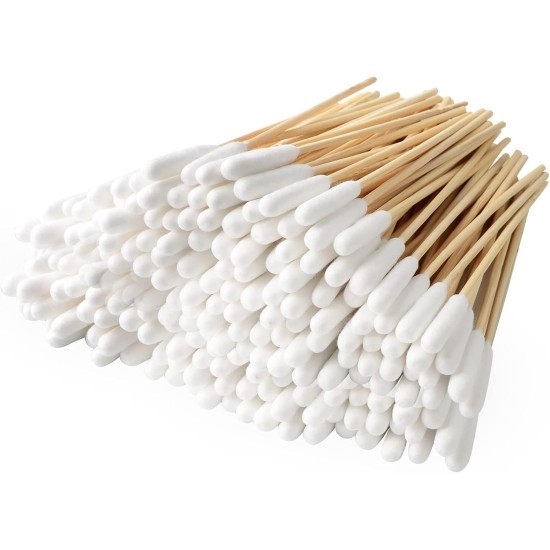 DASHUAIGE Pack of 120 Ear Cleaning for Dogs Wood Pets Ear Cleaner Ear Cleaning Sticks Pet Long Cotton Buds Dog Cotton Buds for Pets, Cats, Dogs, 15 cm DASHUAIGE Pack of 120 Ear Cleaning for Dogs Wood Pets Ear Cleaner Ear Cleaning Sticks Pet Long Cotton Buds Dog Cotton Buds for Pets, Cats, Dogs, 15 cm