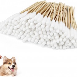 DIYCUT About 150 Pieces Dog Cotton Buds Ear Cleaners, 150 mm Long Cotton Buds for Dogs, Ear Cleaning Dog Pets, for Cleaning and Hygiene of Pet Ears DIYCUT About 150 Pieces Dog Cotton Buds Ear Cleaners, 150 mm Long Cotton Buds for Dogs, Ear Cleaning Dog Pets, for Cleaning and Hygiene of Pet Ears