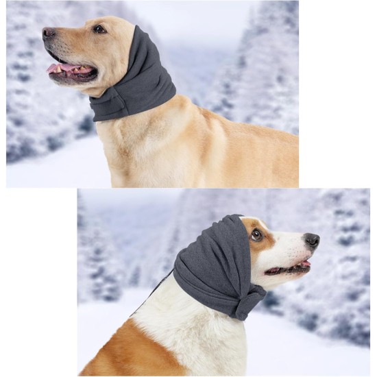 Dark Grey Earmuffs for Dogs, Stretchy, Flexible Ear Protection, Dog, Self-Adhesive Tape, Adjustable Dog Ear Protection, Warm Earmuffs Dog, for Pet Anxiety Relief (S) Dark Grey Earmuffs for Dogs, Stretchy, Flexible Ear Protection, Dog, Self-Adhesive Tape, Adjustable Dog Ear Protection, Warm Earmuffs Dog, for Pet Anxiety Relief (S)