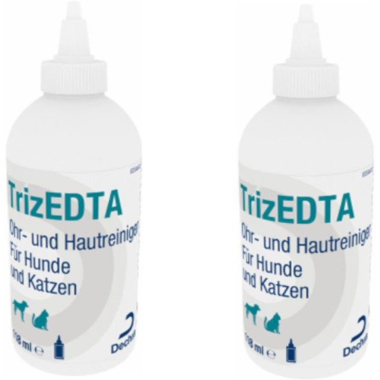 Dechra TrizEDTA Ear and Skin Cleaner for Dogs and Cats Double Pack 2 x 118 ml Dechra TrizEDTA Ear and Skin Cleaner for Dogs and Cats Double Pack 2 x 118 ml