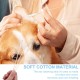 Dog Cotton Buds Long, Pack of 50 Pet Ear Cleaners Long, Ear Cleaning Sticks Pet with Wide Head - for Pets Dogs, Cats (15 cm), High-Quality Cotton