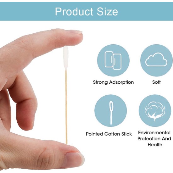 Dog Cotton Buds, Pack of 50 Pet Ear Cleaners Long, Dog Ear Cleaning Sticks, Wooden Ear Cleaning for Pets, Dogs, Ear Cleaning Sticks for Pets, Dogs, Cats, 12 cm Dog Cotton Buds, Pack of 50 Pet Ear Cleaners Long, Dog Ear Cleaning Sticks, Wooden Ear Cleaning for Pets, Dogs, Ear Cleaning Sticks for Pets, Dogs, Cats, 12 cm