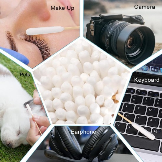 Dog Cotton Buds, Pack of 50 Pet Ear Cleaners Long, Dog Ear Cleaning Sticks, Wooden Ear Cleaning for Pets, Dogs, Ear Cleaning Sticks for Pets, Dogs, Cats, 12 cm Dog Cotton Buds, Pack of 50 Pet Ear Cleaners Long, Dog Ear Cleaning Sticks, Wooden Ear Cleaning for Pets, Dogs, Ear Cleaning Sticks for Pets, Dogs, Cats, 12 cm