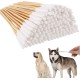 Dog Cotton Buds, Pack of 50 Pet Ear Cleaners Long, Dog Ear Cleaning Sticks, Wooden Ear Cleaning for Pets, Dogs, Ear Cleaning Sticks for Pets, Dogs, Cats, 12 cm Dog Cotton Buds, Pack of 50 Pet Ear Cleaners Long, Dog Ear Cleaning Sticks, Wooden Ear Cleaning for Pets, Dogs, Ear Cleaning Sticks for Pets, Dogs, Cats, 12 cm