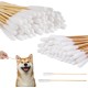 Dog Cotton Buds, Pack of 50 Pet Ear Cleaners, Long, Ear Cleaning Sticks, Pet with Wide Head - for Pets, Dogs, Cats (15 cm) Dog Cotton Buds, Pack of 50 Pet Ear Cleaners, Long, Ear Cleaning Sticks, Pet with Wide Head - for Pets, Dogs, Cats (15 cm)