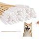Dog Cotton Buds, Pack of 50 Pet Ear Cleaners, Long, Ear Cleaning Sticks, Pet with Wide Head - for Pets, Dogs, Cats (15 cm) Dog Cotton Buds, Pack of 50 Pet Ear Cleaners, Long, Ear Cleaning Sticks, Pet with Wide Head - for Pets, Dogs, Cats (15 cm)