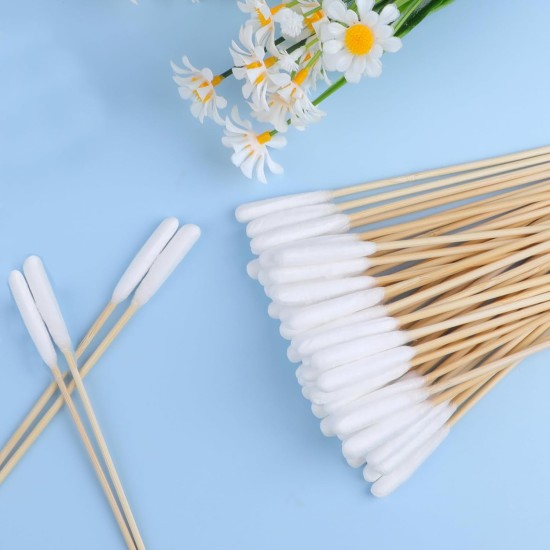 Dog Cotton Buds, Pack of 50 Pet Ear Cleaners, Long, Ear Cleaning Sticks, Pet with Wide Head - for Pets, Dogs, Cats (15 cm) Dog Cotton Buds, Pack of 50 Pet Ear Cleaners, Long, Ear Cleaning Sticks, Pet with Wide Head - for Pets, Dogs, Cats (15 cm)