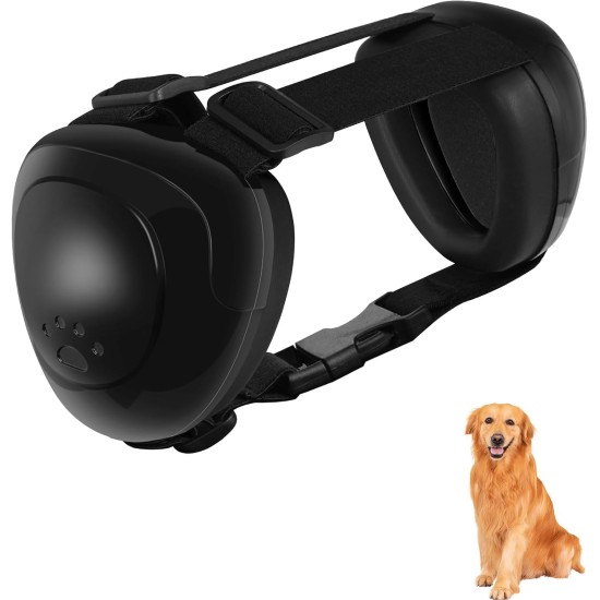 Dog Ear Muffs for Hearing Protection, 29 dB NRR Dog Ear Muffs for Noise Protection, Noise Cancelling Headphones, White Dog Ear Muffs for Hearing Protection, 29 dB NRR Dog Ear Muffs for Noise Protection, Noise Cancelling Headphones, White