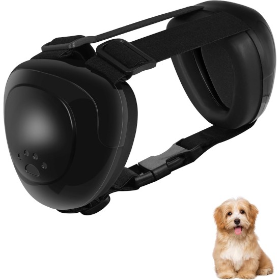 Dog Ear Muffs for Hearing Protection, 29 dB NRR Dog Ear Muffs for Noise Protection, Noise Cancelling Headphones, White Dog Ear Muffs for Hearing Protection, 29 dB NRR Dog Ear Muffs for Noise Protection, Noise Cancelling Headphones, White