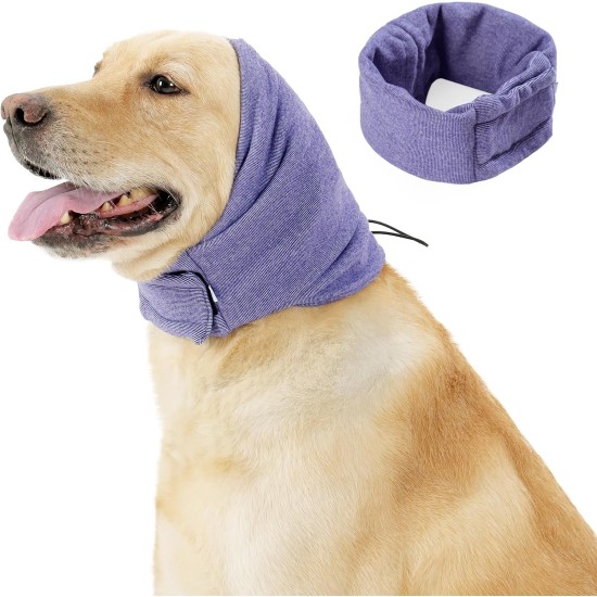 Dog Ear Protectors for Anxiety Relief, Adjustable Dog Hood for Grooming and Bathing, Drying, Noise Protection, Hearing Protection for Cats and Dogs, Size L, Grey) Dog Ear Protectors for Anxiety Relief, Adjustable Dog Hood for Grooming and Bathing, Drying, Noise Protection, Hearing Protection for Cats and Dogs, Size L, Grey)