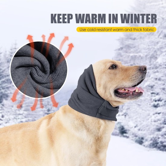 Dog Ear Protectors for Anxiety Relief, Adjustable Dog Hood for Grooming and Bathing, Drying, Noise Protection, Hearing Protection for Cats and Dogs, Size L, Grey) Dog Ear Protectors for Anxiety Relief, Adjustable Dog Hood for Grooming and Bathing, Drying, Noise Protection, Hearing Protection for Cats and Dogs, Size L, Grey)