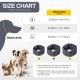 Dog Earmuffs, Soothing Hood, Noise Protection, Neck and Ear Warmers for Comfort, Anxiety Relief and Calming (Dark Grey, L)