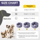 Dog Earmuffs, Soothing Hood, Noise Protection, Neck and Ear Warmers for Comfort, Anxiety Relief and Calming (Dark Grey, L)