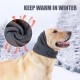 Dog Earmuffs, Soothing Hood, Noise Protection, Neck and Ear Warmers for Comfort, Anxiety Relief and Calming (Dark Grey, L)