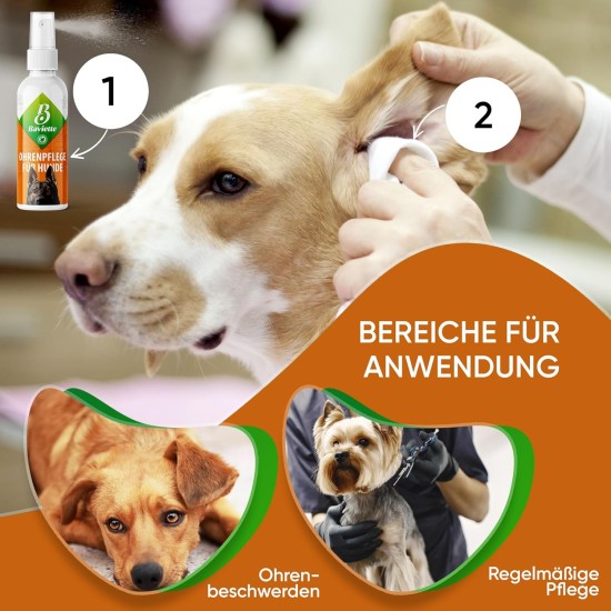 Dog Grooming Kit: (300X) Probiotic Ear Care Spray for Dogs - Natural Ear Cleaner and Earwax Remover, Gentle on Skin and Supports Ear Care (Ear Care 100ml) Dog Grooming Kit: (300X) Probiotic Ear Care Spray for Dogs - Natural Ear Cleaner and Earwax Remover, Gentle on Skin and Supports Ear Care (Ear Care 100ml)