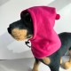 Dog Hat, Soft Warm Fleece Soothing Dog Ears Windproof Quiet Ears for Medium Large Dogs, Hot Pink, XXL