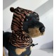 Dog Hat, Soft Warm Fleece Soothing Dog Ears Windproof Quiet Ears for Medium Large Dogs, Hot Pink, XXL