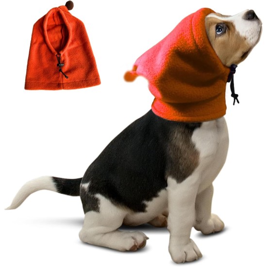 Dog Hat, Soft Warm Fleece Soothing Dog Ears Windproof Quiet Ears for Medium Large Dogs, Hot Pink, XXL Dog Hat, Soft Warm Fleece Soothing Dog Ears Windproof Quiet Ears for Medium Large Dogs, Hot Pink, XXL
