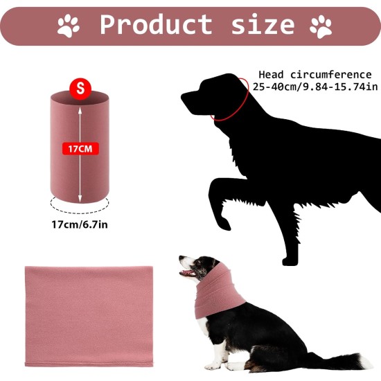 Dog Neck and Ear Warmers for Dogs, Dog Earmuffs Dog Snood Neck and Ear Warmers Dog Neckerchief Headgear for Comfort Dogs Quiet Ear Covers Hood (M,Pink) Dog Neck and Ear Warmers for Dogs, Dog Earmuffs Dog Snood Neck and Ear Warmers Dog Neckerchief Headgear for Comfort Dogs Quiet Ear Covers Hood (M,Pink)
