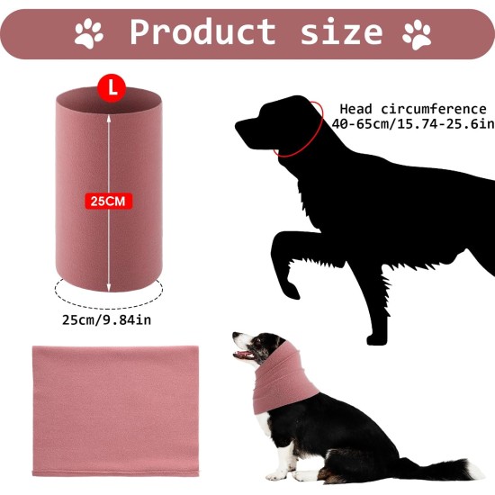 Dog Neck and Ear Warmers for Dogs, Dog Earmuffs Dog Snood Neck and Ear Warmers Dog Neckerchief Headgear for Comfort Dogs Quiet Ear Covers Hood (M,Pink) Dog Neck and Ear Warmers for Dogs, Dog Earmuffs Dog Snood Neck and Ear Warmers Dog Neckerchief Headgear for Comfort Dogs Quiet Ear Covers Hood (M,Pink)