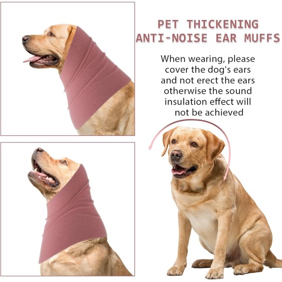 Dog Neck and Ear Warmers for Dogs, Dog Earmuffs Dog Snood Neck and Ear Warmers Dog Neckerchief Headgear for Comfort Dogs Quiet Ear Covers Hood (M,Pink) Dog Neck and Ear Warmers for Dogs, Dog Earmuffs Dog Snood Neck and Ear Warmers Dog Neckerchief Headgear for Comfort Dogs Quiet Ear Covers Hood (M,Pink)