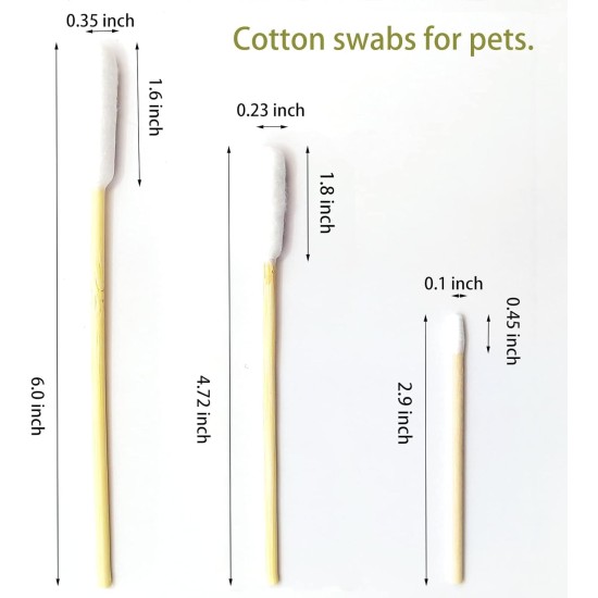 Dog Qtips Long Cotton Buds Bamboo Cotton Buds Suitable for Medication Dog Ear Cleaner Clean Nose Softer Rabbit (6 inch, 500 Pieces) Dog Qtips Long Cotton Buds Bamboo Cotton Buds Suitable for Medication Dog Ear Cleaner Clean Nose Softer Rabbit (6 inch, 500 Pieces)