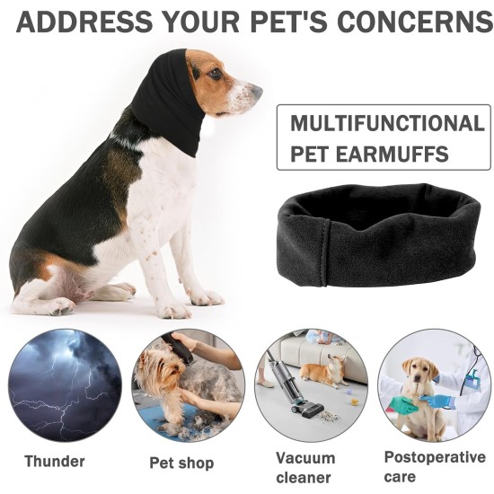 Dog Scarf for Dogs to Reduce Anxiety, Ear Protection and Hearing Protection for Warm Ears and Neck, Noise Protection for Dogs, Ideal for Noise, Suitable for Relaxed Dogs (M, L) Dog Scarf for Dogs to Reduce Anxiety, Ear Protection and Hearing Protection for Warm Ears and Neck, Noise Protection for Dogs, Ideal for Noise, Suitable for Relaxed Dogs (M, L)