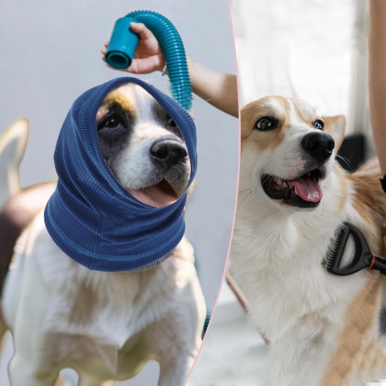 Dog Soothing Headband, Dog Ear Muffs Noise Protection, L, Blue Dog Soothing Headband, Dog Ear Muffs Noise Protection, L, Blue